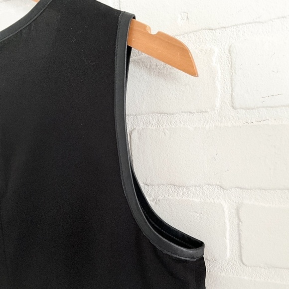 RUDSAK Leather Fringe Micro Dress Moto Biker Black Statement Sz M - Picture 14 of 16